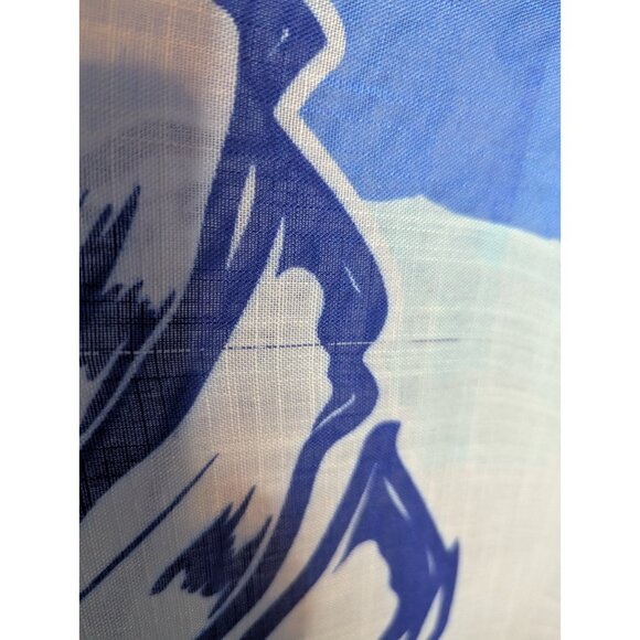 One by Onedder Women's Blue Palm Floral Kimono Cover Up Sz OS Beachy Resort Boho - Picture 9 of 15